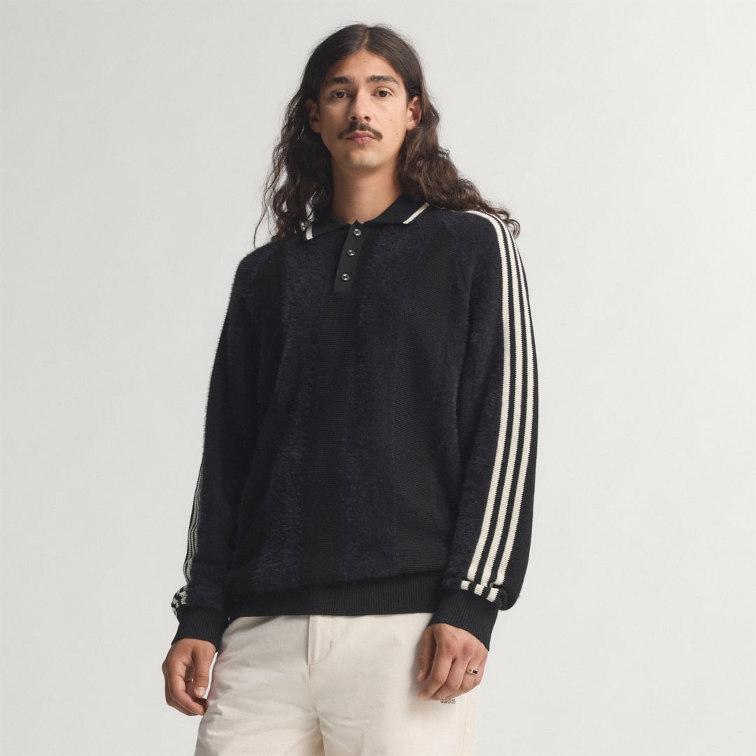 Поло тениска adidas Performance Knitted Polo Shirt Черно | JX3835, 0