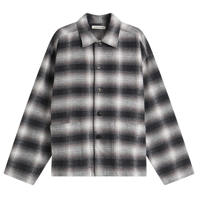 Риза YMC PJ Check Flannel Overshirt Многоцветен | P2ZMB-BLO