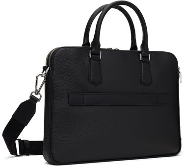 Дамска чанта BOSS BOSS Leather Briefcase Черно | 50529302, 2