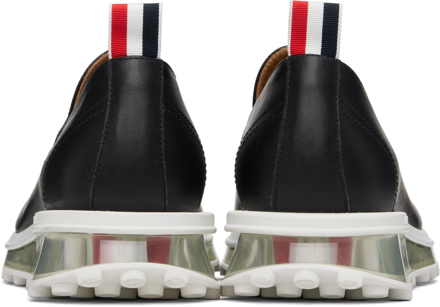 Кецове и обувки Thom Browne Thom Browne Clear Tech Runner Sole Penny Loafers Черно | MFE008B-05584, 1