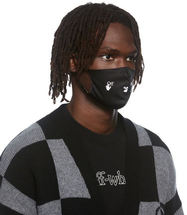 Аксесоари Off-White Off-White Logo Print Face Mask Черно | OMRG003F21FAB0051001, 1