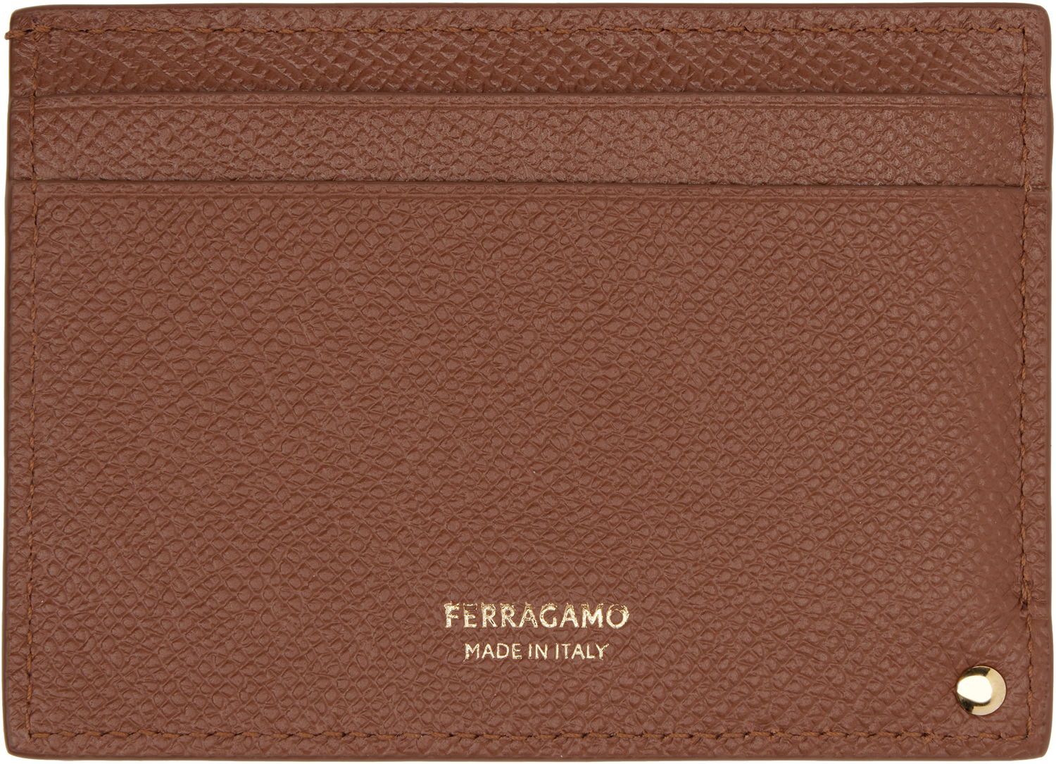 Портфейл FERRAGAMO Card Holder Кафяво | 776818, 1