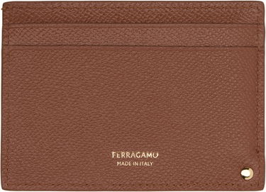 Портфейл FERRAGAMO Card Holder Кафяво | 776818, 1