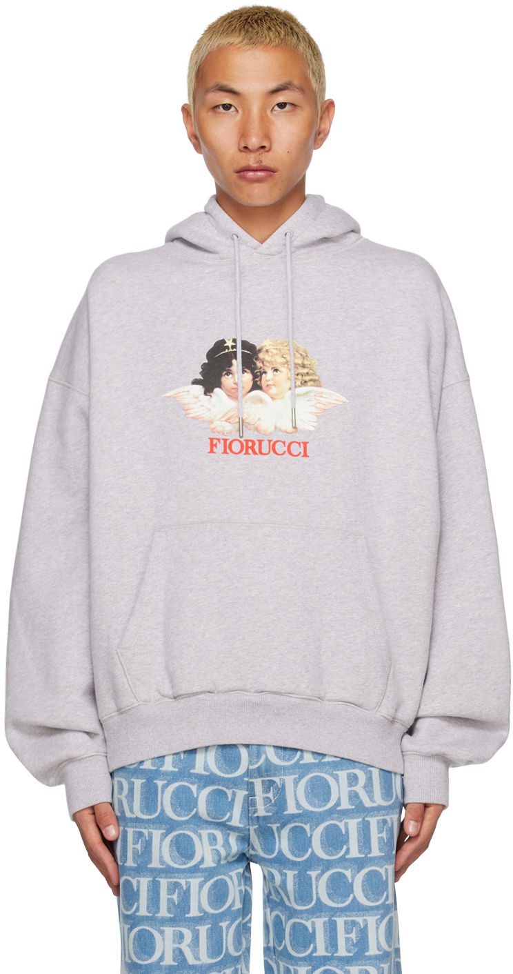 Суитчър Fiorucci Angels Graphic Print Hoodie Сиво | M16SOVH2HGR