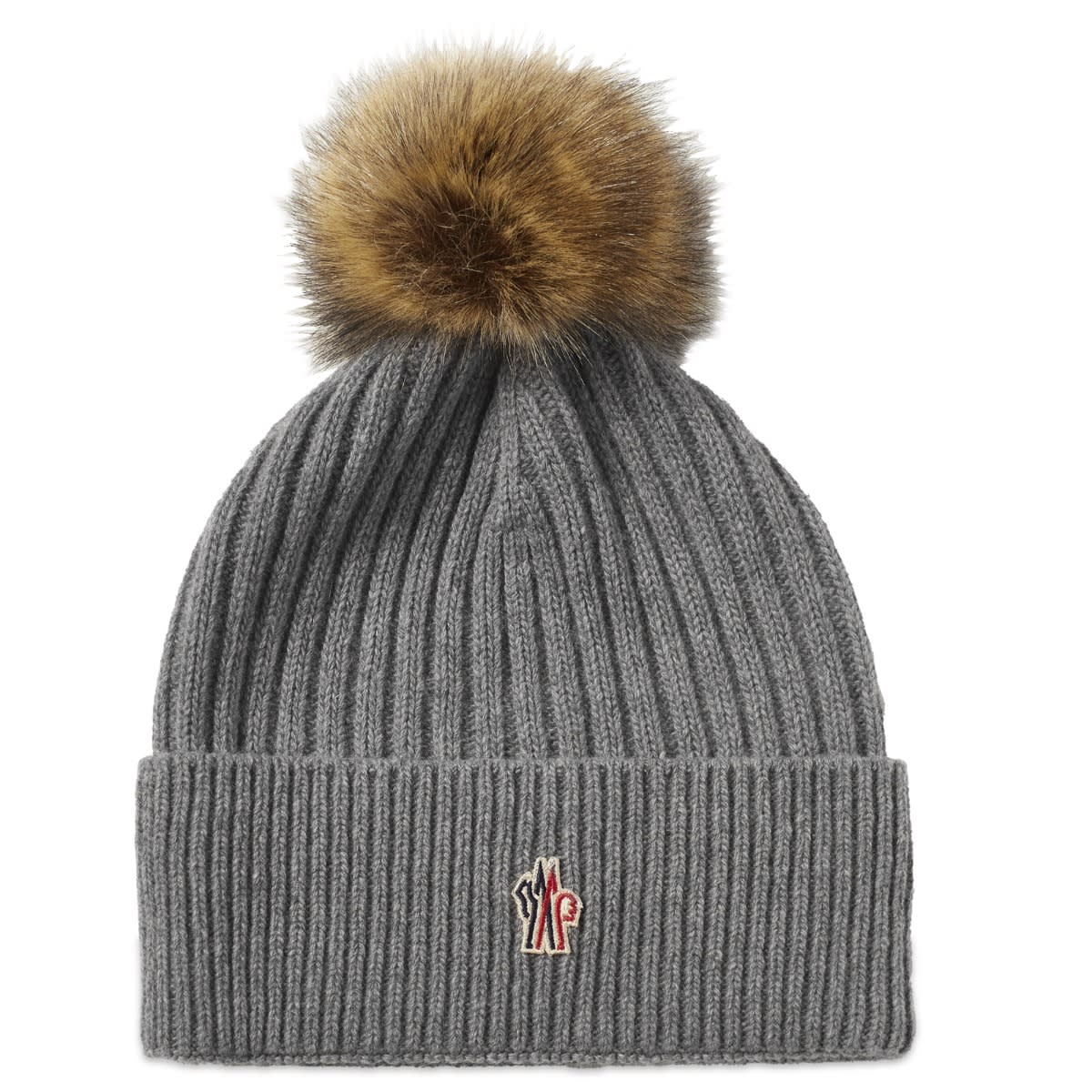 Шапка Moncler Grenoble With Logo Grey Сиво | 3B000-19-M1213-986, 0