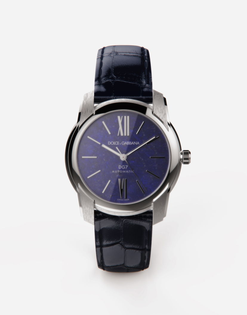 Часовник Dolce & Gabbana Dg7 Watch in Steel with Lapislazuli Синьо | WWFE1SWW063B0958