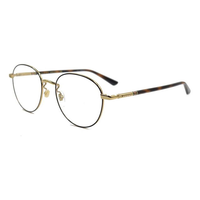 Gucci Round Optical Glasses with Enamel Ribbon Element