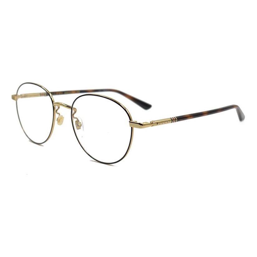 Слънчеви очила Gucci Gucci Round Optical Glasses with Enamel Ribbon Element Кафяво | GG0392O-002