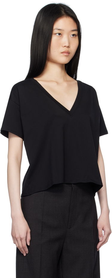 Тениска Loulou de Saison Loulou de Saison Faaa V-Neck T-Shirt Черно | FAAA, 1