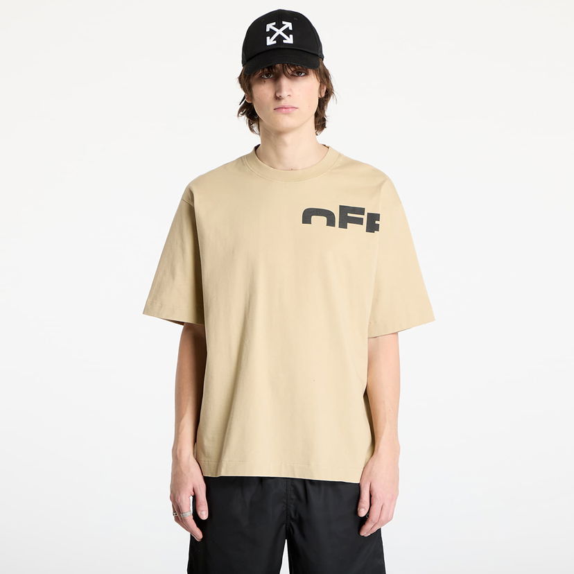 Тениска Off-White Shared Skate Short Sleeve T-Shirt Бежово | OMAA120S25JER00B6110