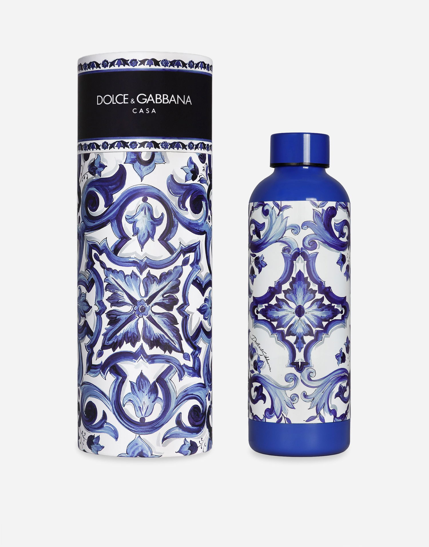 Бутилки за пиене Dolce & Gabbana Dolce & Gabbana Blu Mediterraneo Print Water Bottle 500ml Синьо | TC0169TCA42UB001, 0
