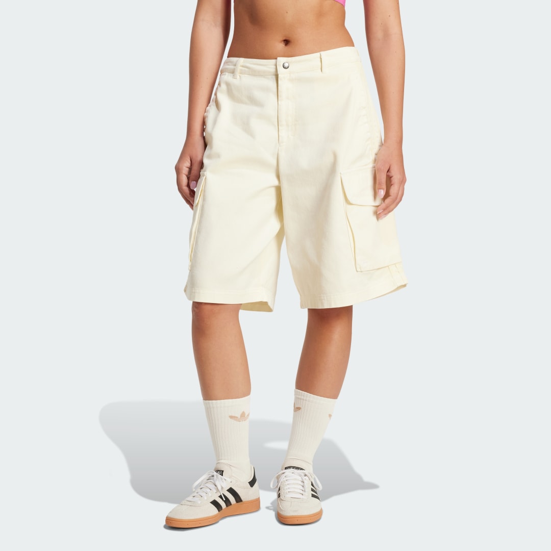Къси панталони adidas Performance Washed Cargo Twill Shorts Бежово | JD0138, 0