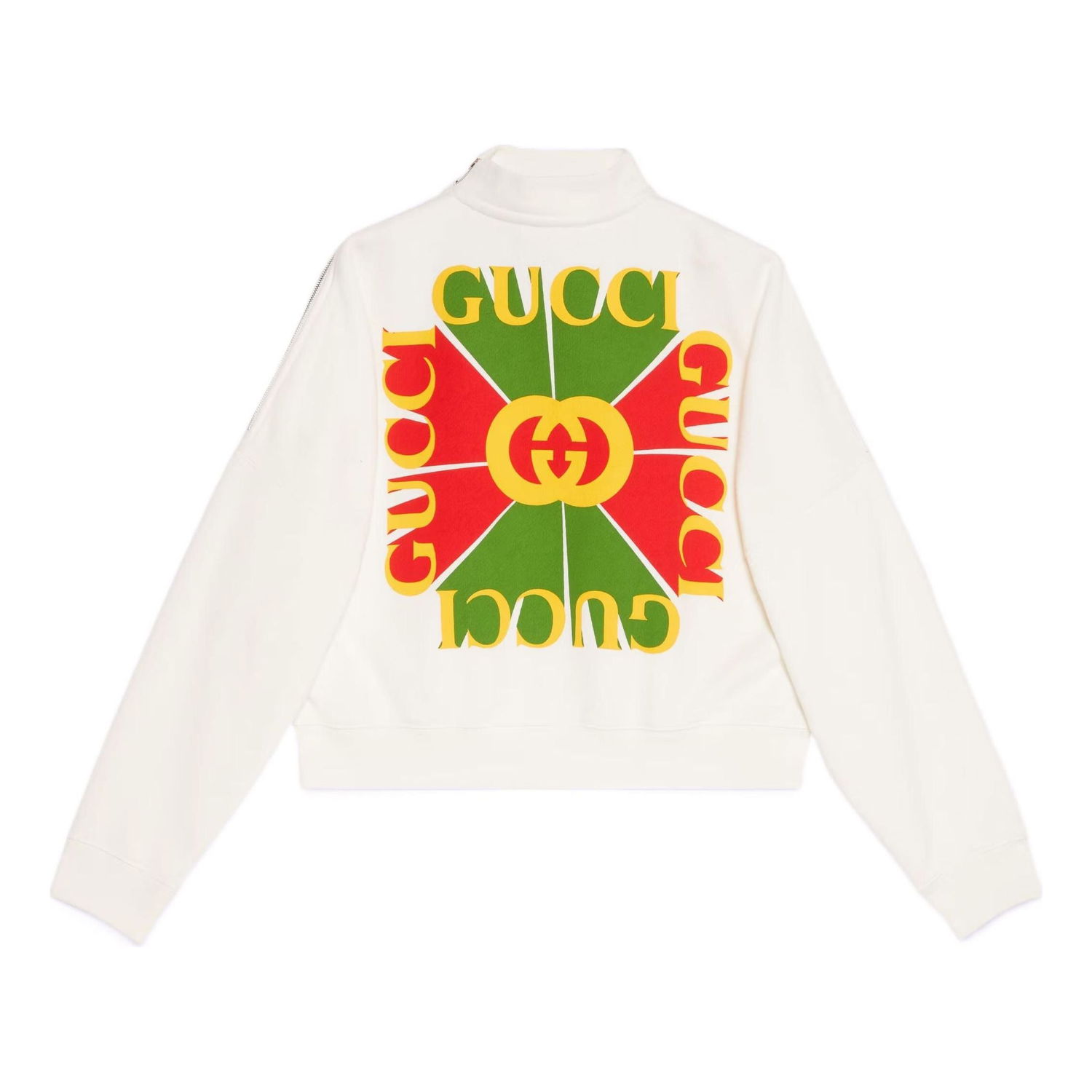 Суитчър Gucci Vintage Logo Cotton Sweatshirt Бяло | 717406-XJE5N-9095, 0