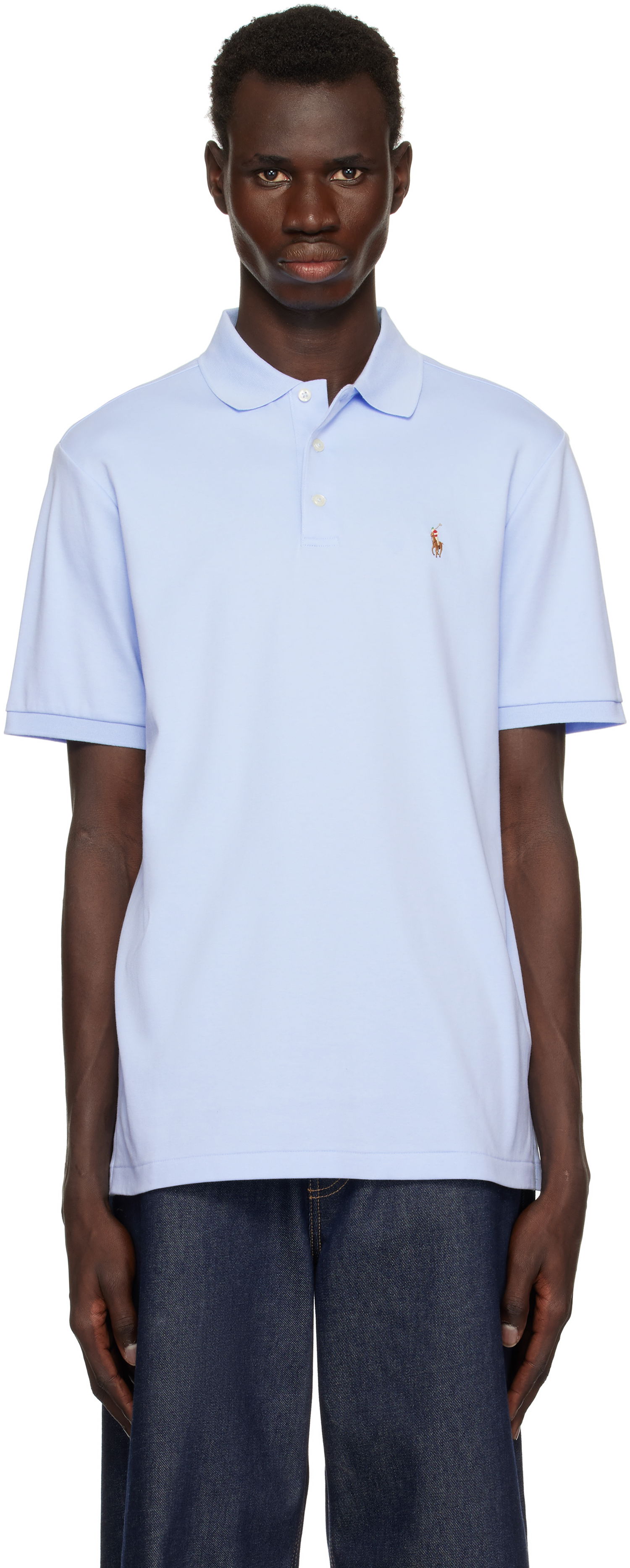 Поло тениска Polo by Ralph Lauren Polo Ralph Lauren Classic Fit Soft Cotton Polo Синьо | 710666999004, 0