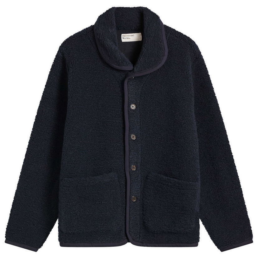 Яке Universal Works Alvar Fleece Lancaster Jacket, Size Small Тъмно синьо | 33703-NVY