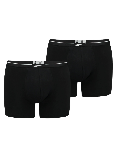 Боксерки Puma Gentle Retro Boxers 2-pack Черно | 701221415-001