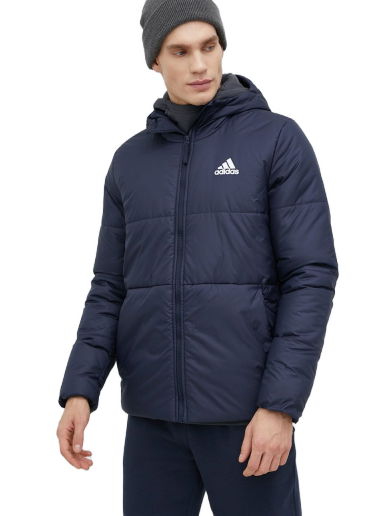 Яке adidas Originals BSC 3-Stripes Hooded Insulated Jacket Тъмно синьо | HG6270