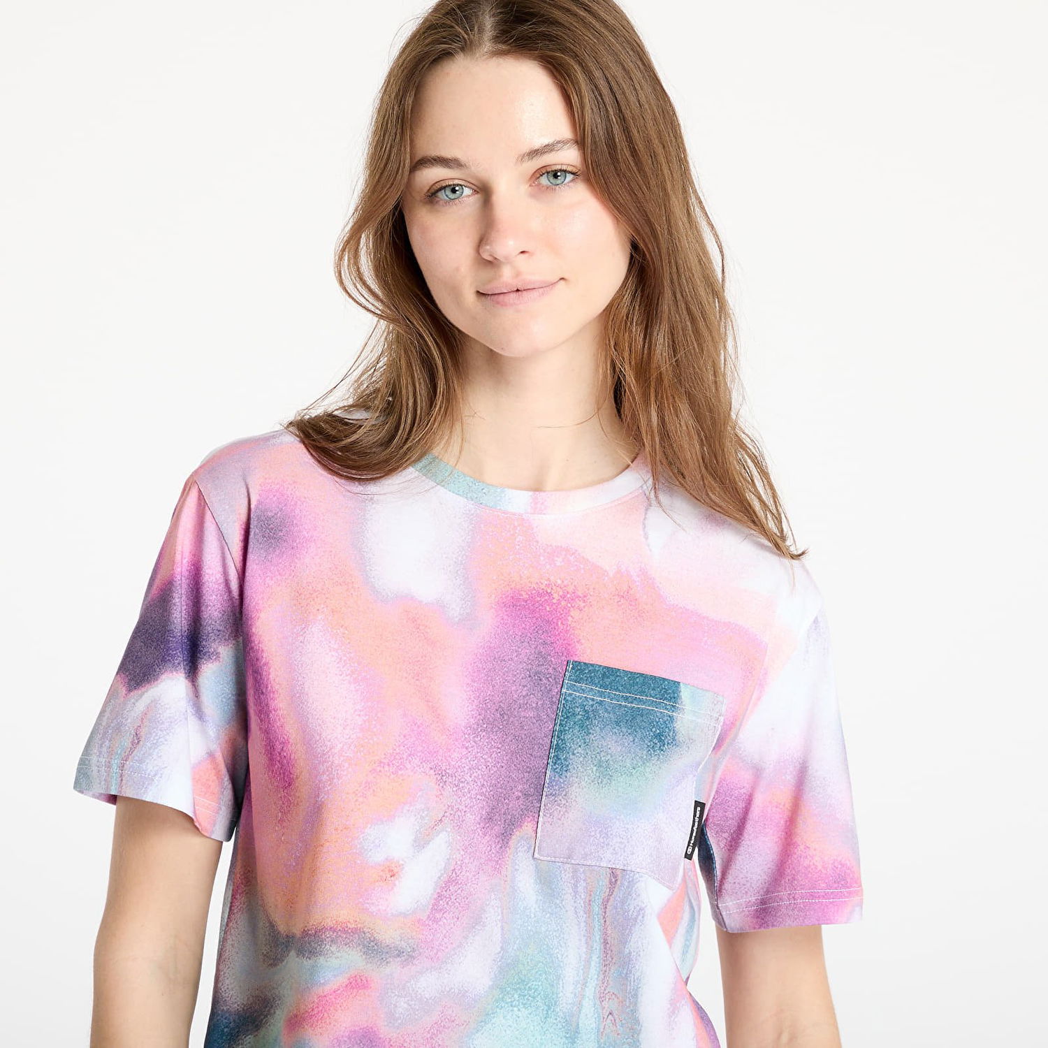 Съкратен топ Horsefeathers Horsefeathers Risa Cropped Tie-Dye T-Shirt Многоцветен | SW938A, 1