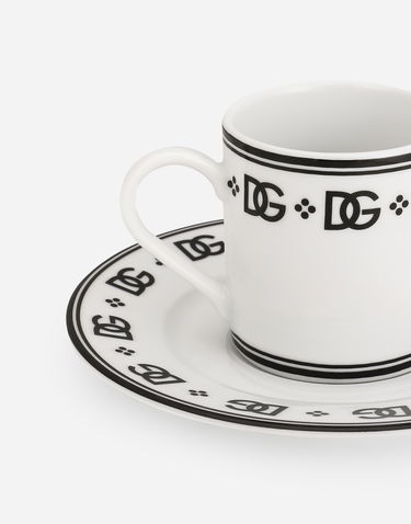 Домашен декор Dolce & Gabbana Dolce & Gabbana Coffee Cup & Saucer Set Бяло | TC0S10TCALHU0082, 2