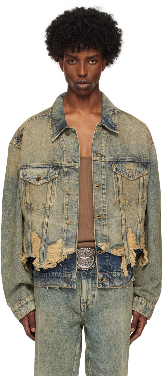 Distressed Denim Jacket