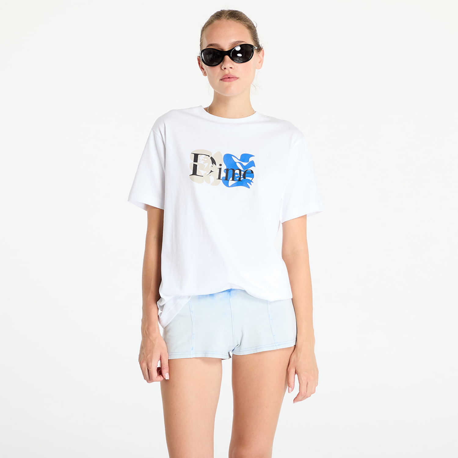Тениска Dime Classic Duo T-Shirt UNISEX White Бяло | DIMESU2428WHT, 1