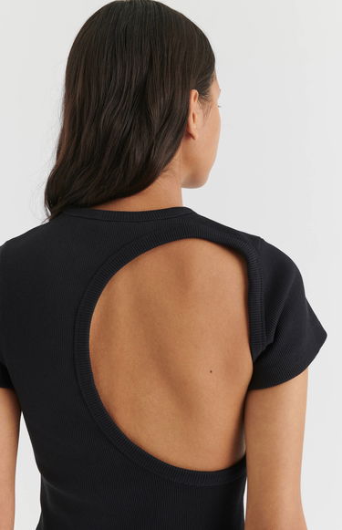 Тениска AXEL ARIGATO Solo Cut Out T-Shirt Черно | A2085002, 8