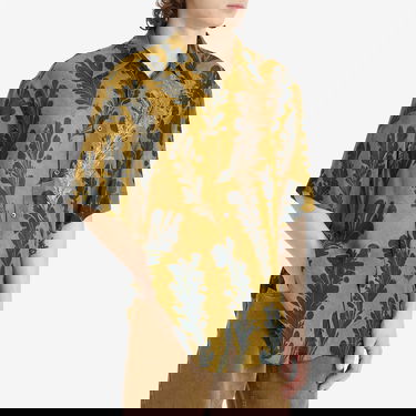 Риза Dries Van Noten Dries Van Noten Cassidye Vacation Shirt, Size Large Кафяво | 251-020751-1004-205, 2
