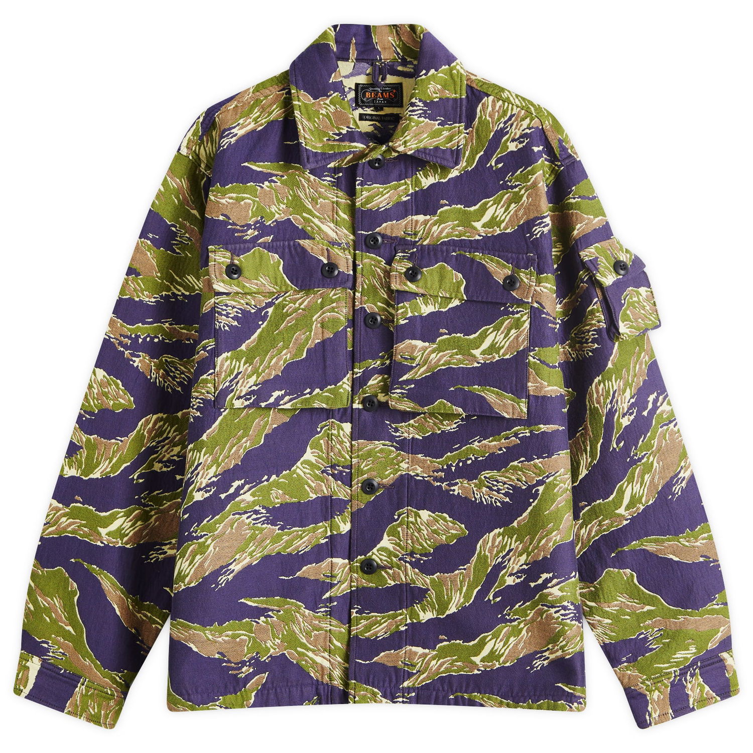 Риза BEAMS Beams Plus MIL Tiger Camo Shirt Jacket Лилаво | 3818-0587-791-90, 1