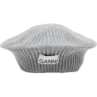 Барета GANNI Structured Rib Knit Beret Сиво | A4430-921, 2