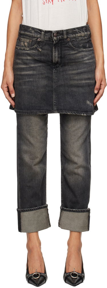 Пола R13 R13 Romeo Double Classic Jeans Сиво | R13WD124 D152D, 0