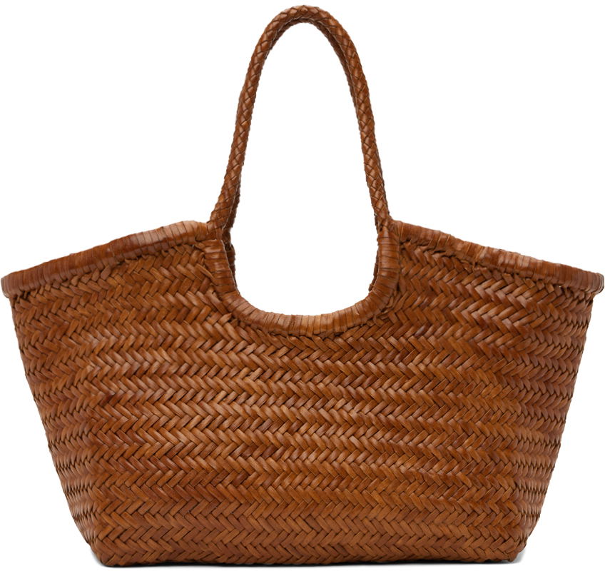 Голяма пазарска чанта Dragon Diffusion Brown Nantucket Big Tote Кафяво | 8822 NANTUCKET BASKET BIG, 0