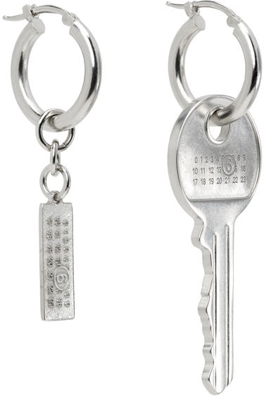 Обеци Maison Margiela Key Earrings Металик | SM7VG0075 P7105, 1