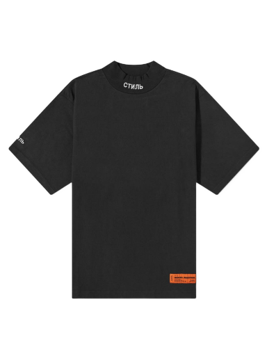 Тениска HERON PRESTON Regular Turtleneck CTNMB Tee Черно | HMAA021F21JER0021001