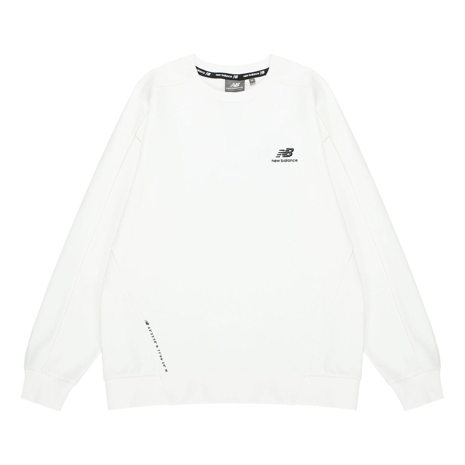 Пуловер New Balance Crew Neck Logo Sweatshirt Бяло | 5CC38623-IV, 0