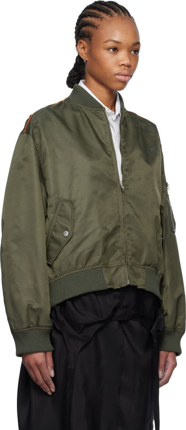 Яке бомбър Maison Margiela MM6 Maison Margiela Spliced Bomber Jacket Зелено | S52AM0315 M35257, 1