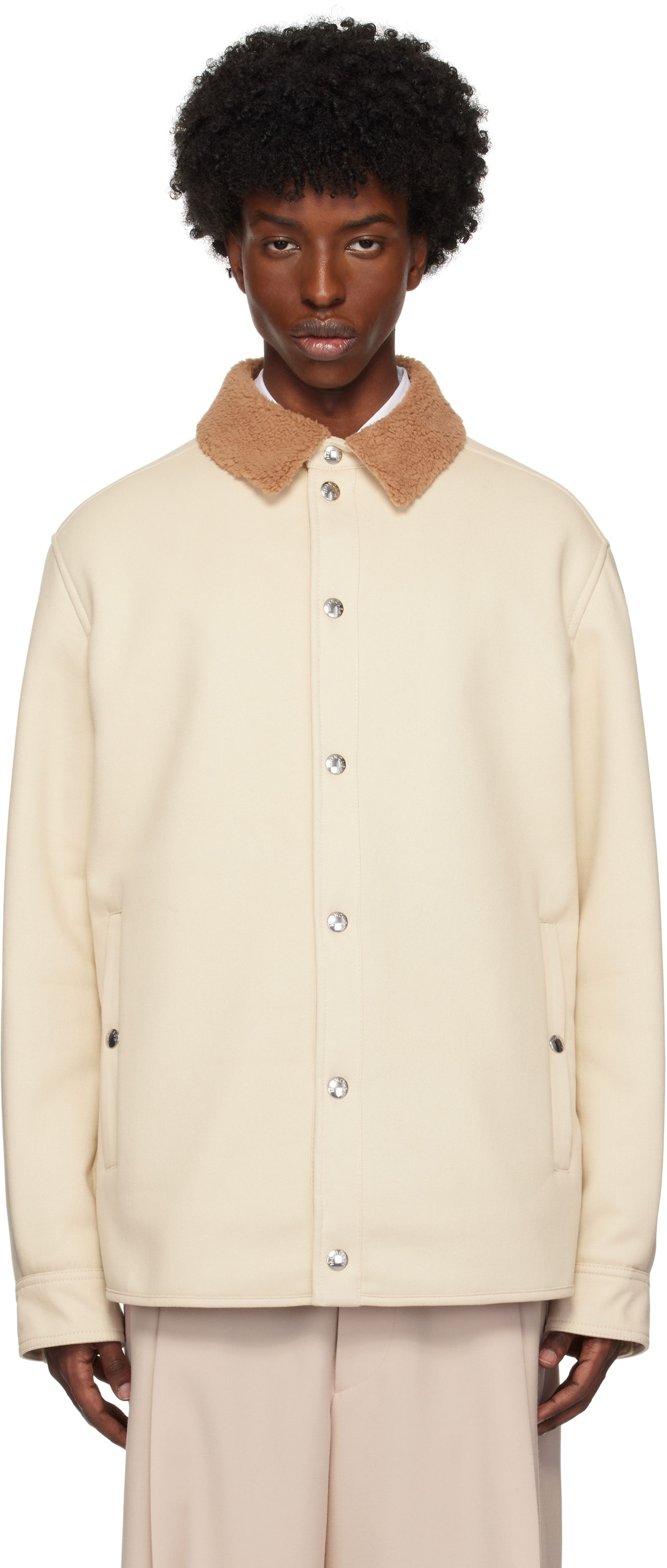 Ветровка Moncler Camica Jacket Бежово | J20912F000135980X, 0