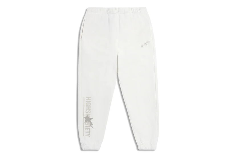 Спортни панталони BAPE BAPE x Highsnobiety Sweat Pants Ivory Бяло | 1J73-152-905