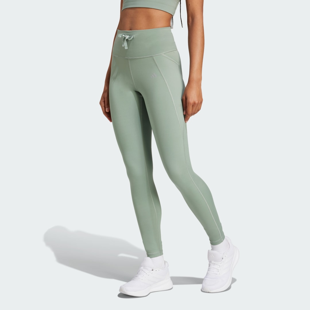 Клинове adidas Performance Running Essentials 7/8 Tights Зелено | JJ3068, 0
