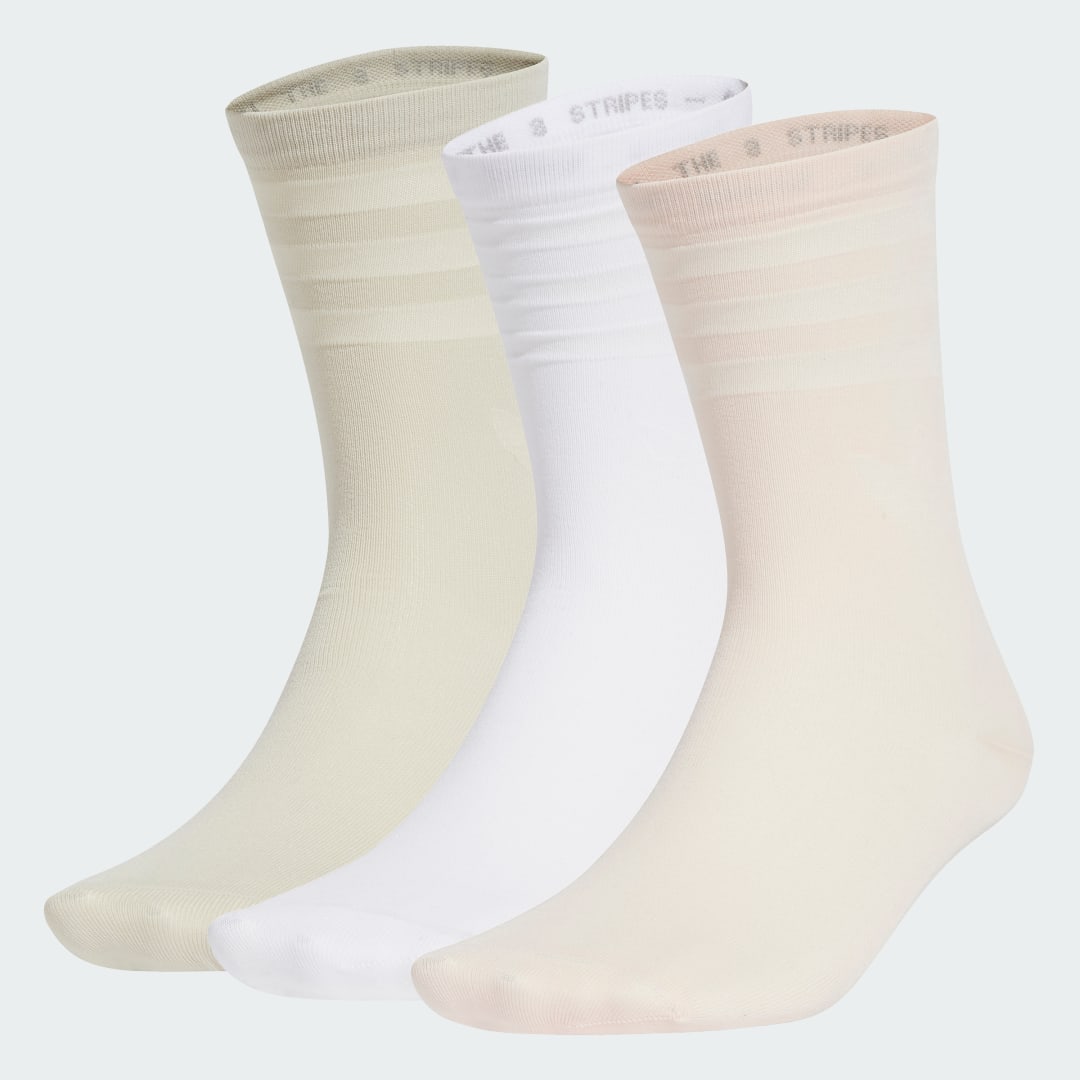 Чорапи adidas Performance Mid-Cut Crew Socks (3 Pairs) Бяло | JJ4305, 1