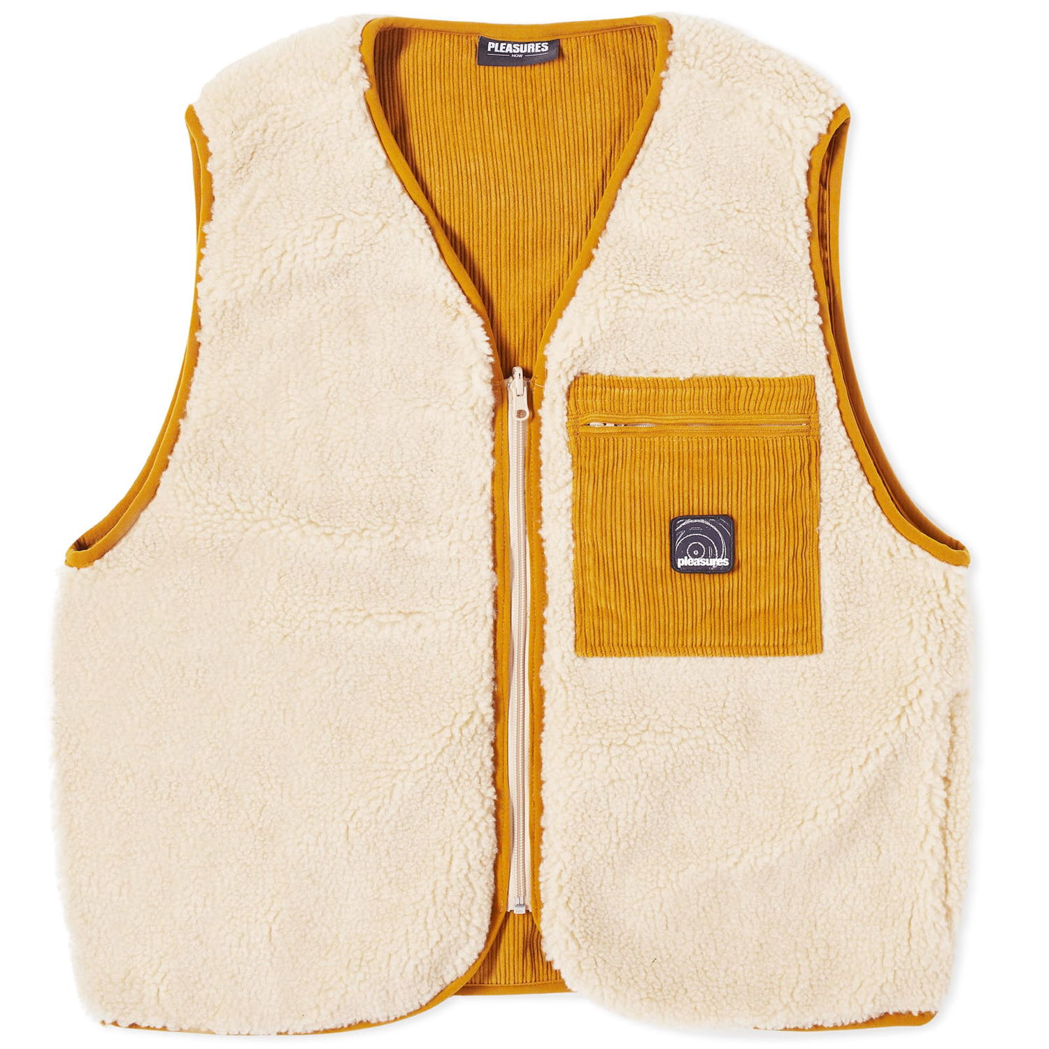 Жилетка Pleasures Infinite Reversible Vest Бежово | P23F013-BGE, 0