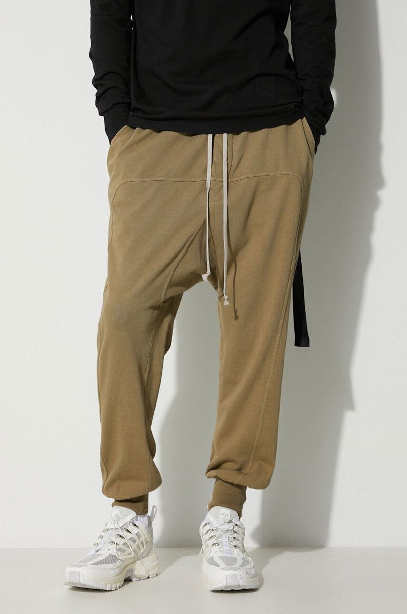 Спортни панталони Rick Owens Sweatpants Зелено | DU02C5395.RIG