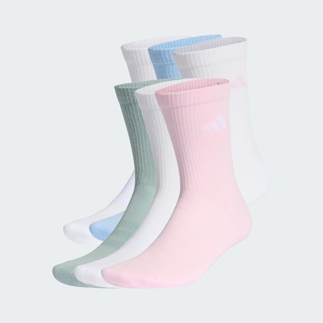 Чорапи adidas Performance CUSHIONED CREW SOCKS 6 PAIR PACK Многоцветен | JZ7644, 0