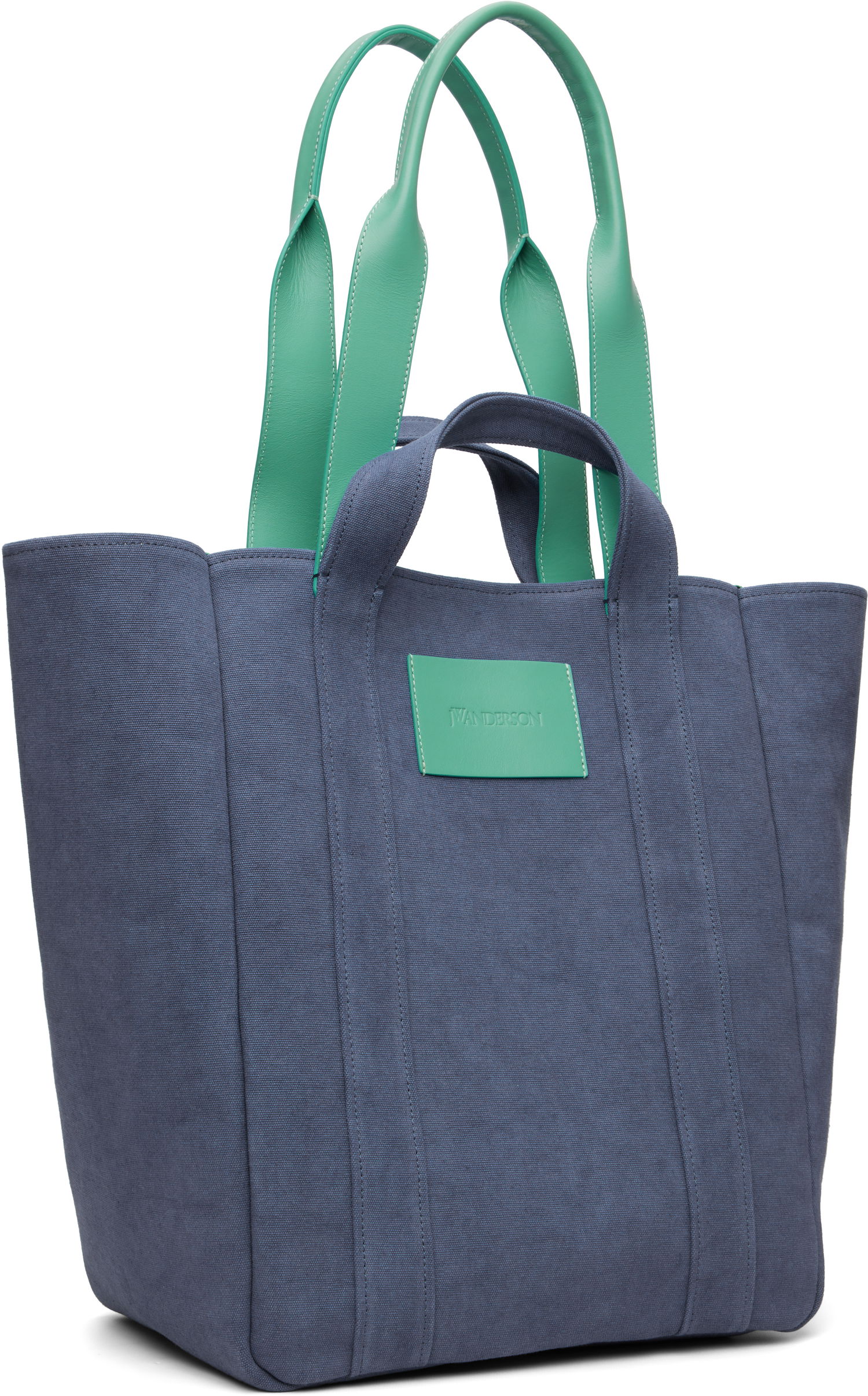 Голяма пазарска чанта JW Anderson Fabric Cabas Tote Синьо | HB0743-FA0467, 1