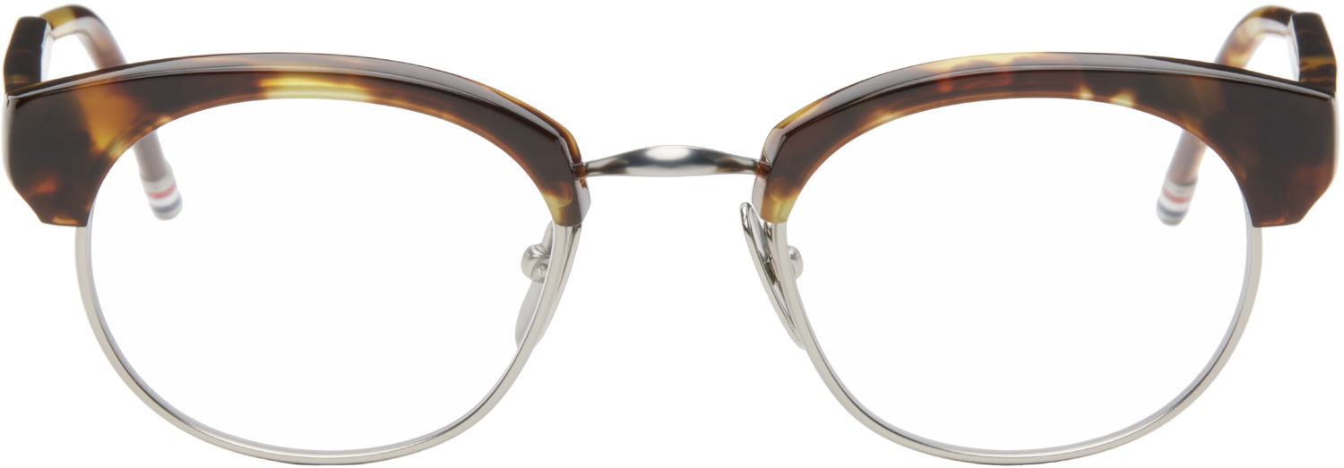Слънчеви очила Thom Browne Oval Glasses Кафяво | UEO702A-G0003, 0