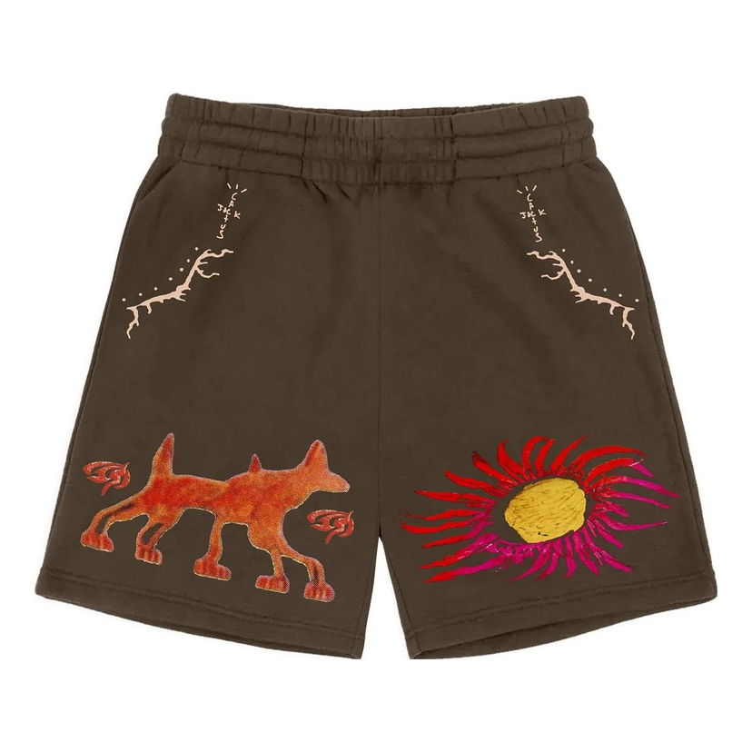Къси панталони Cactus Jack by Travis Scott Travis Scott Cactus Jack Sun Shorts Кафяво | CJFN-SS91
