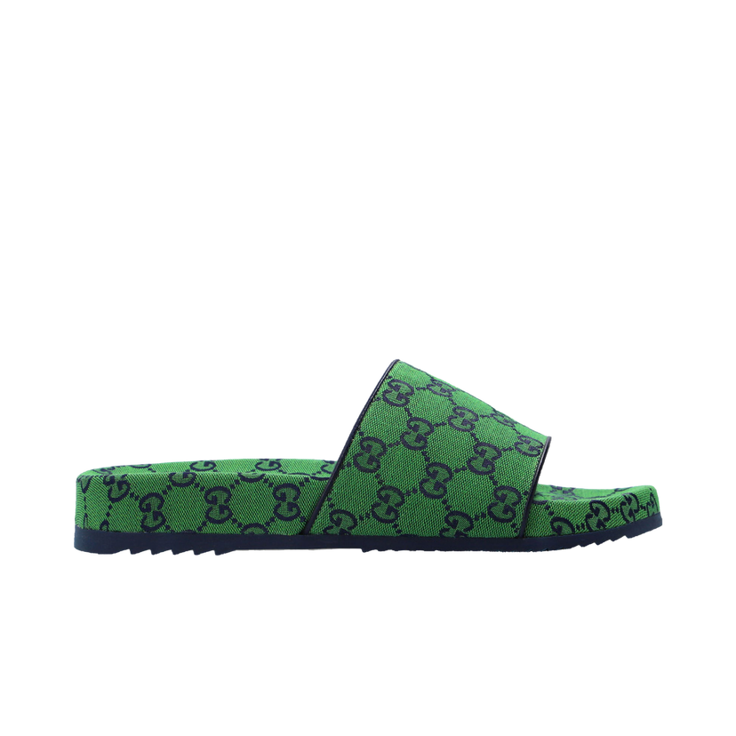 Кецове и обувки Gucci GG Canvas Slide 'Green Monogram' Зелено | 663660 9SFV0 3360