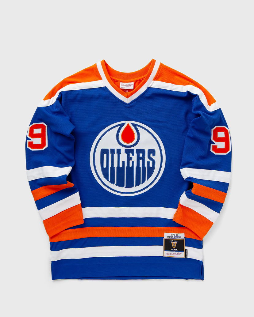 Фланелка Mitchell & Ness NHL Edmonton Oilers 1979 WAYNE GRETZKY #99 Jersey Синьо | JY8745-EDOROYA