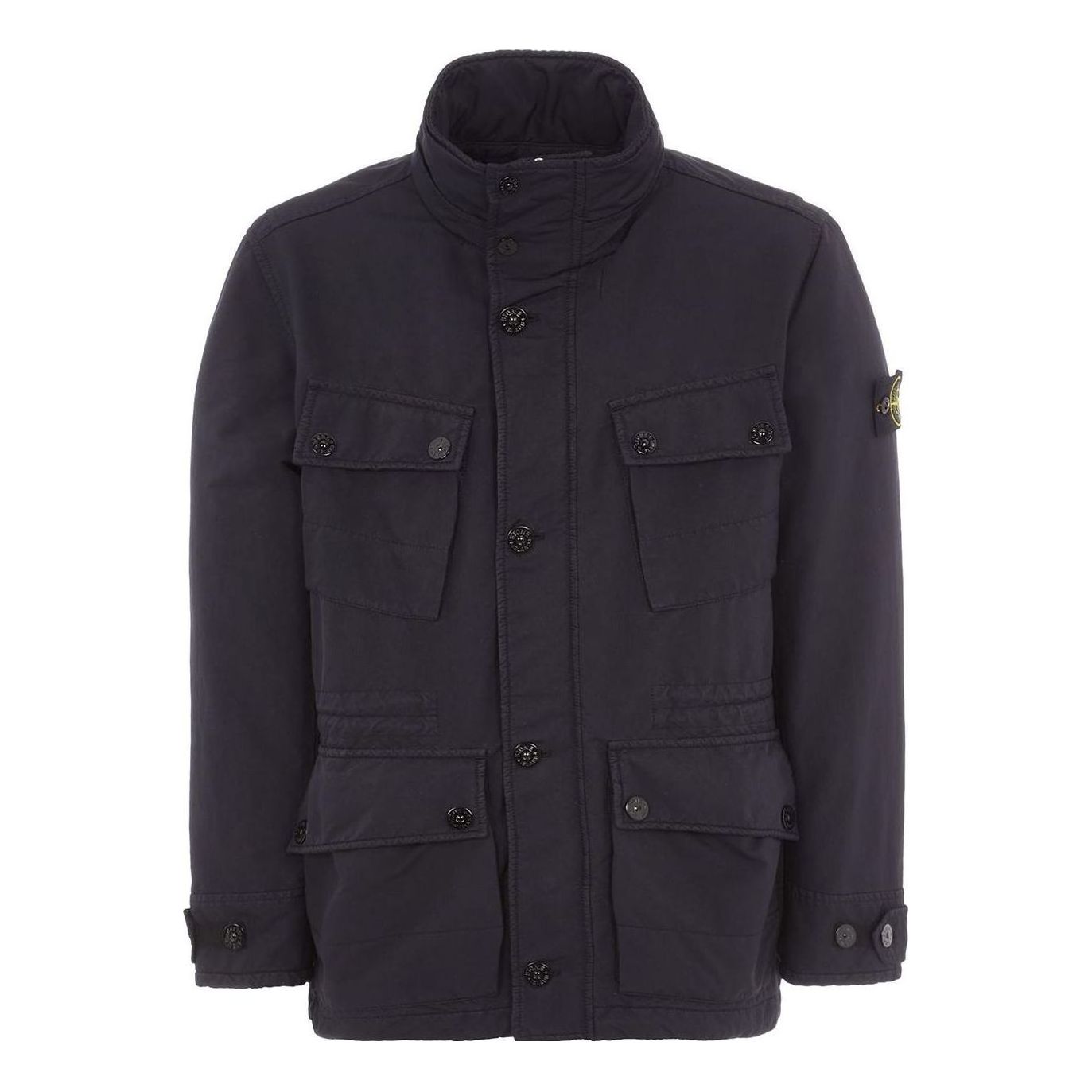 Яке Stone Island Buttoned Logo-Patch Jacket Тъмно синьо | 771541249-V0020, 0