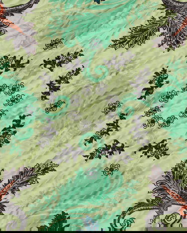 Шал Acne Studios Printed Silk Bandana Зелено | CA0274- ALG, 3