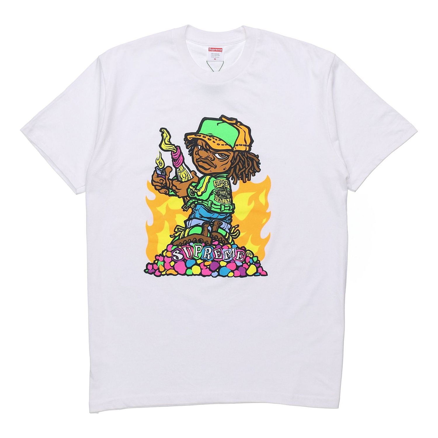 Тениска Supreme Kids Molotov Graphic Short Sleeve T-Shirt Бяло | SUP-SS19-721, 0